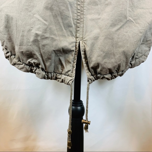 Mi a mi Army Mini Parka with Hood Gray  Women M - Picture 6 of 9